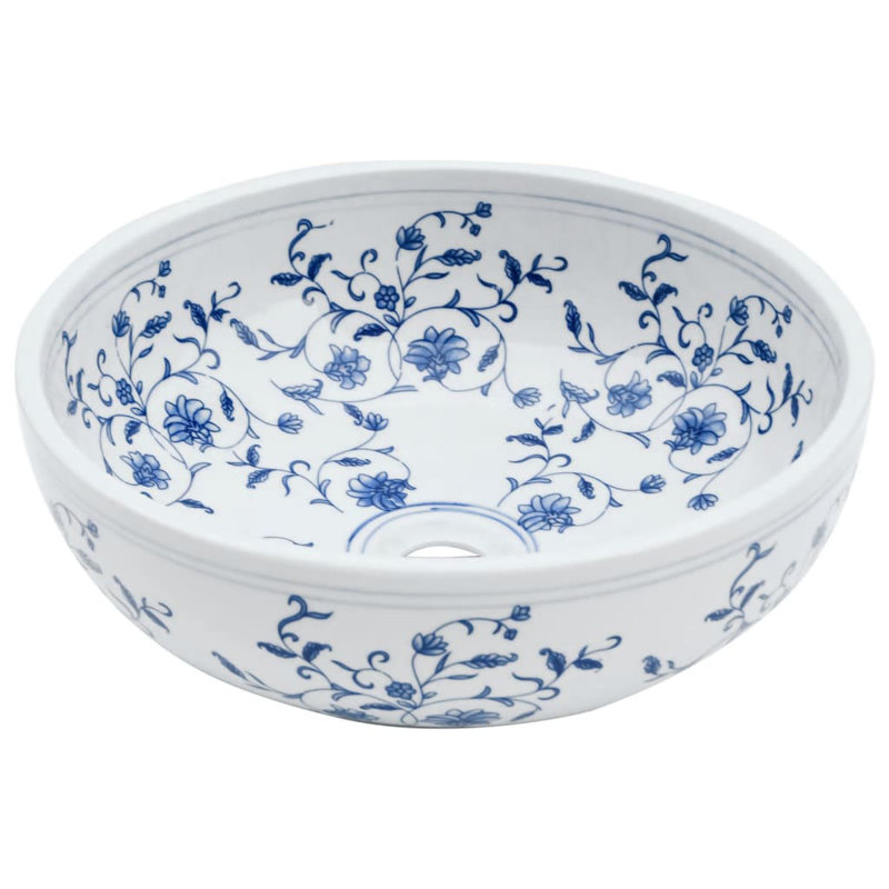 Marlow Home Co. Amarapal 41mm L x 41mm W Ceramic Circular Sink
