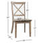 Chaise d'appoint à dossier croisé Freels-45822104