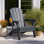 Méridienne pliable Adirondack, méridienne de patio, méridienne en PEHD résistant aux intempéries
