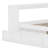Doralia Wooden Daybed With 3 Drawers, USB Ports And Desk-1113101161-1113101158