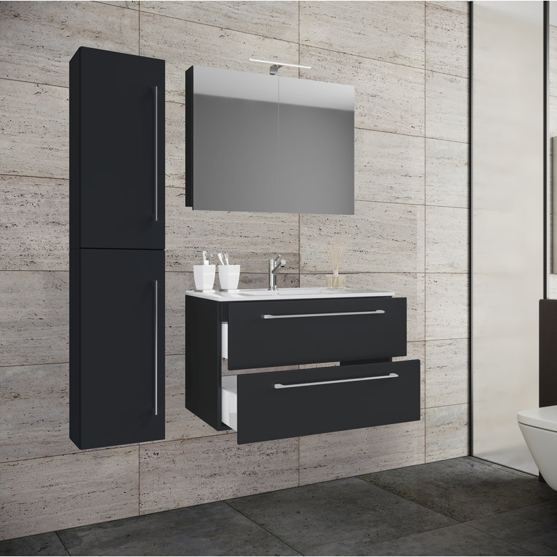 Raleah Bathroom Furniture Suite, Black
