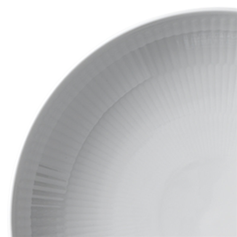 Royal Copenhagen White Fluted 16 oz. Shallow Pasta Plate