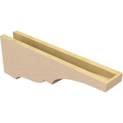 Bois de cèdre brut Asheboro, grain de bois TimberThane Corbel, apprêté brun clair