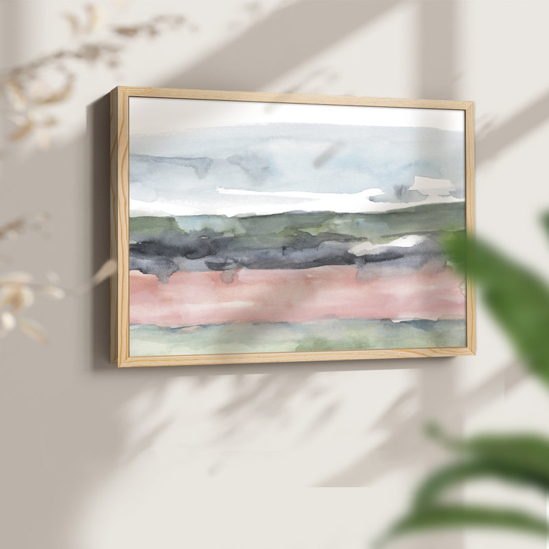 Blush Salt Bed I -Framed Print - Restickable, 8" H x 10" W, Natural