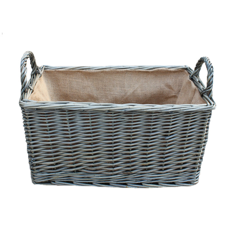 Brambly Cottage Wicker Decorative Basket, 25cm H x 47cm W x 28cm D