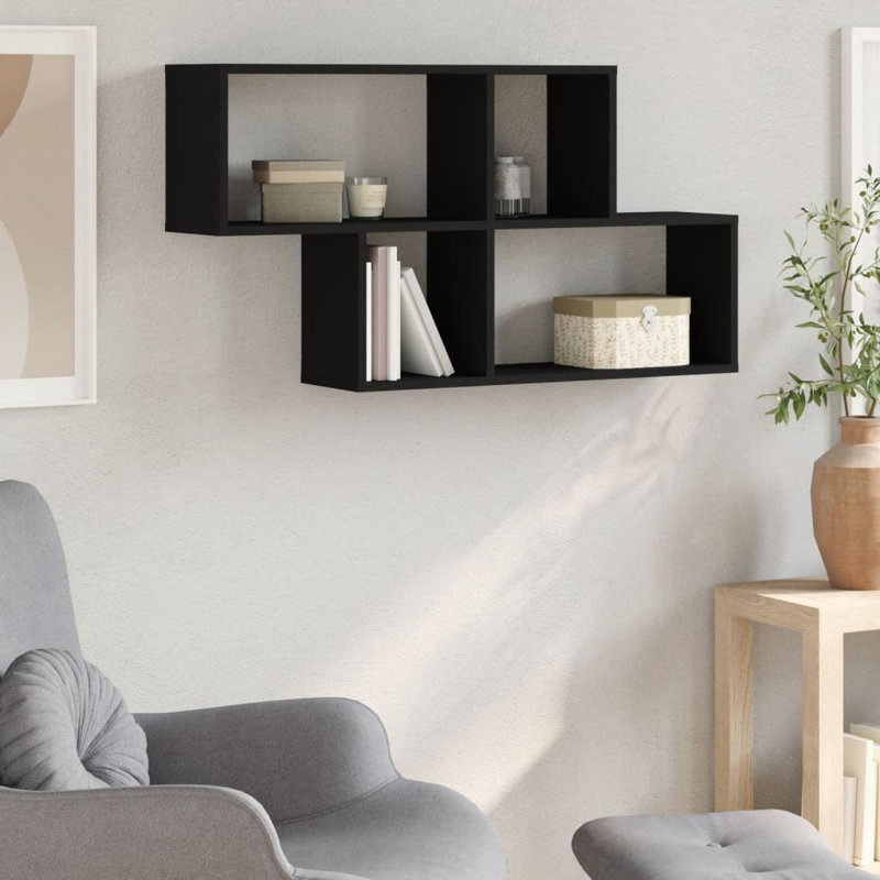 Argenide Floating Shelf, Black