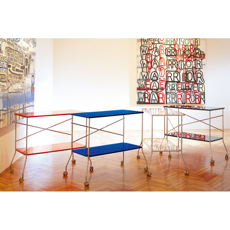 Flip 31.5 " W Kitchen Cart, Crystal