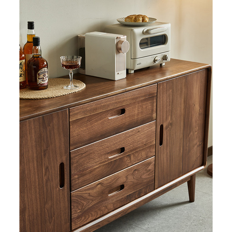 Table de buffet Simple Groove, Walnut