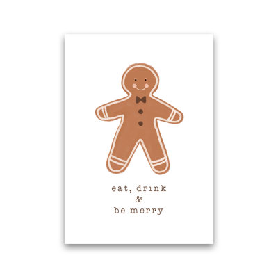 Eat Drink & Be Merry by Orara 1 Piece Wall Art