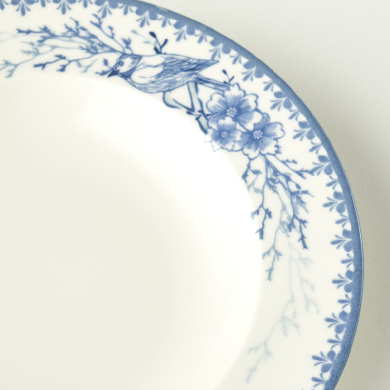 Bleu Blanc Porcelain Salad Plate