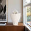 Vase en porcelaine cannelée sculptée à imprimé 3D Sculptural-1408633036