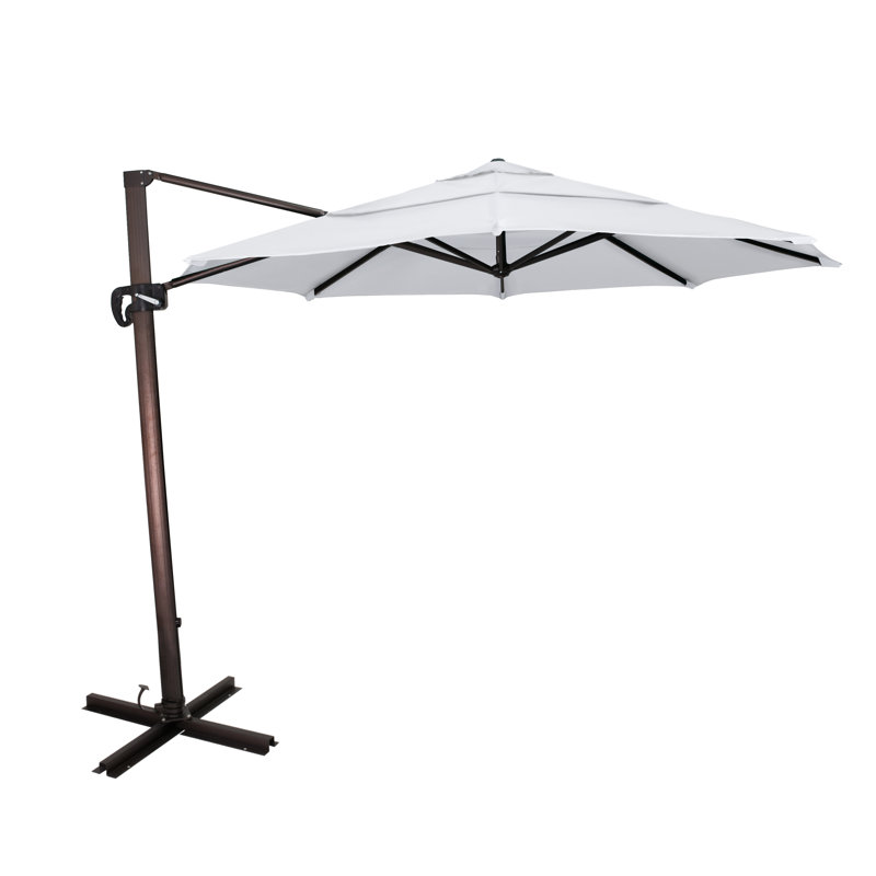 Parasol en porte-à-faux 11 pi Placencia, Naturel