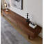 Crédence de rangement moderne en bois massif l 94,5 po Modern