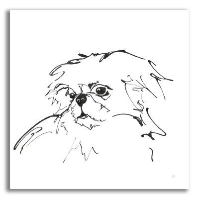 " Line Dog Pekingese " by Chris Paschke