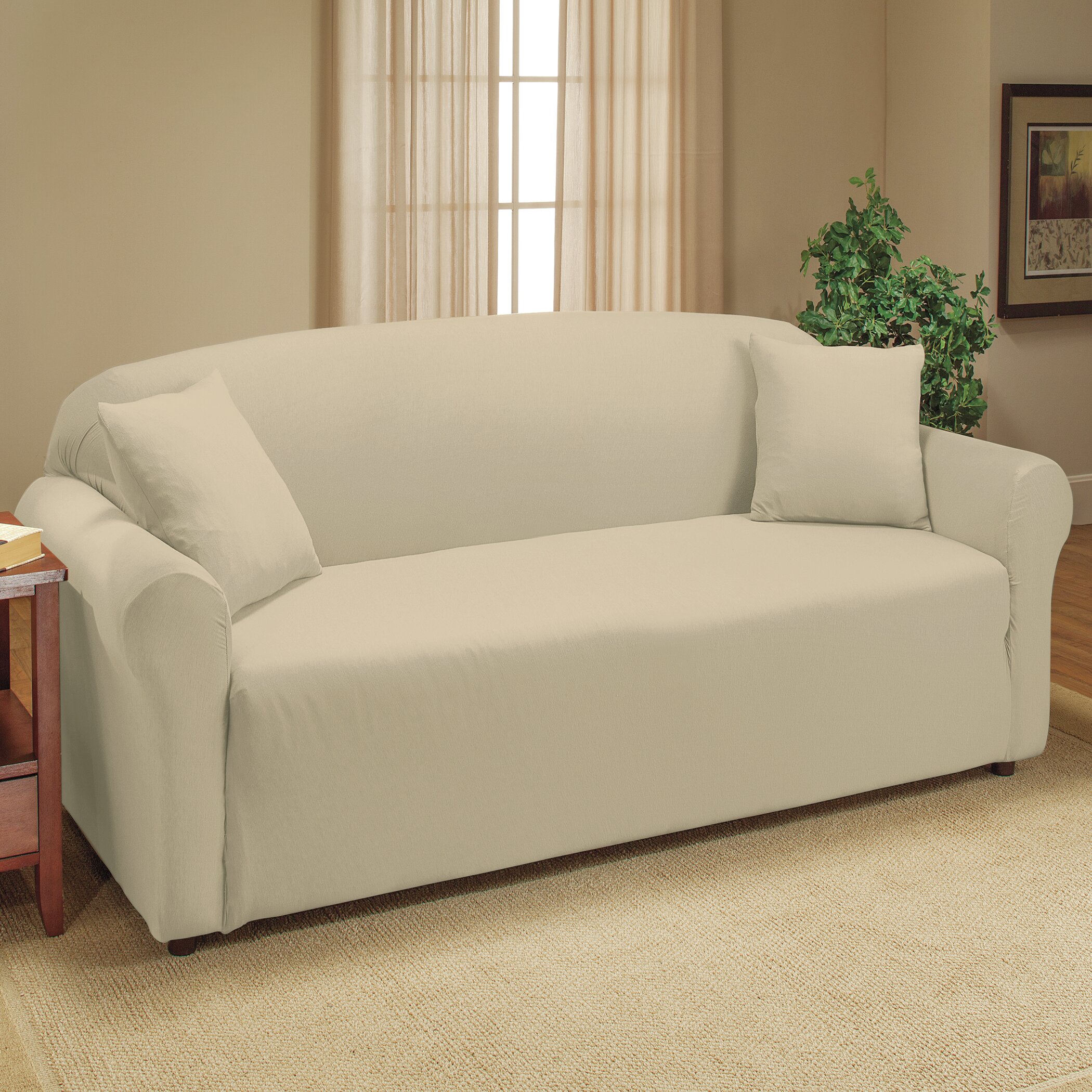 The Twillery Co. Pizarro Soft Stretch Separate Box Cushion Sofa Slipcover &  Reviews - Wayfair Canada