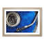 Blue Vinyl Record Painting - Single Picture Frame Print on MDF-56634155-56634159