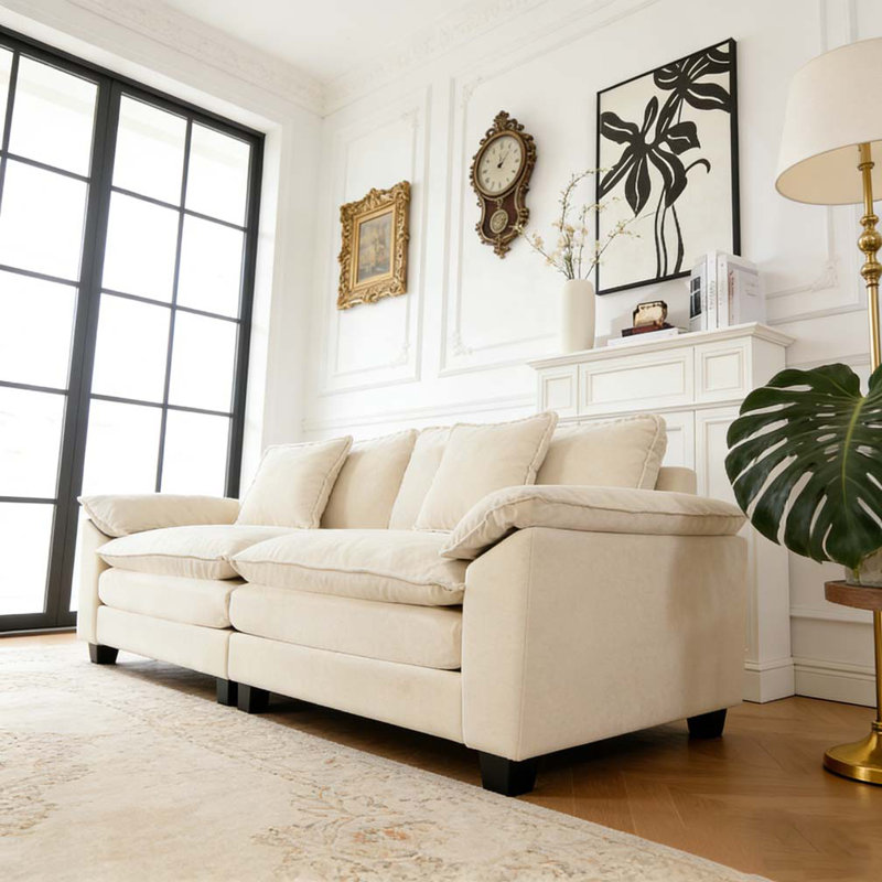 Canapé LoveSea Wider, Beige, 2, H 33,1 po x l 81,9 po x P 30,3 po