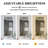 Keivha Aluminum Rectangle Mirror with Shelves