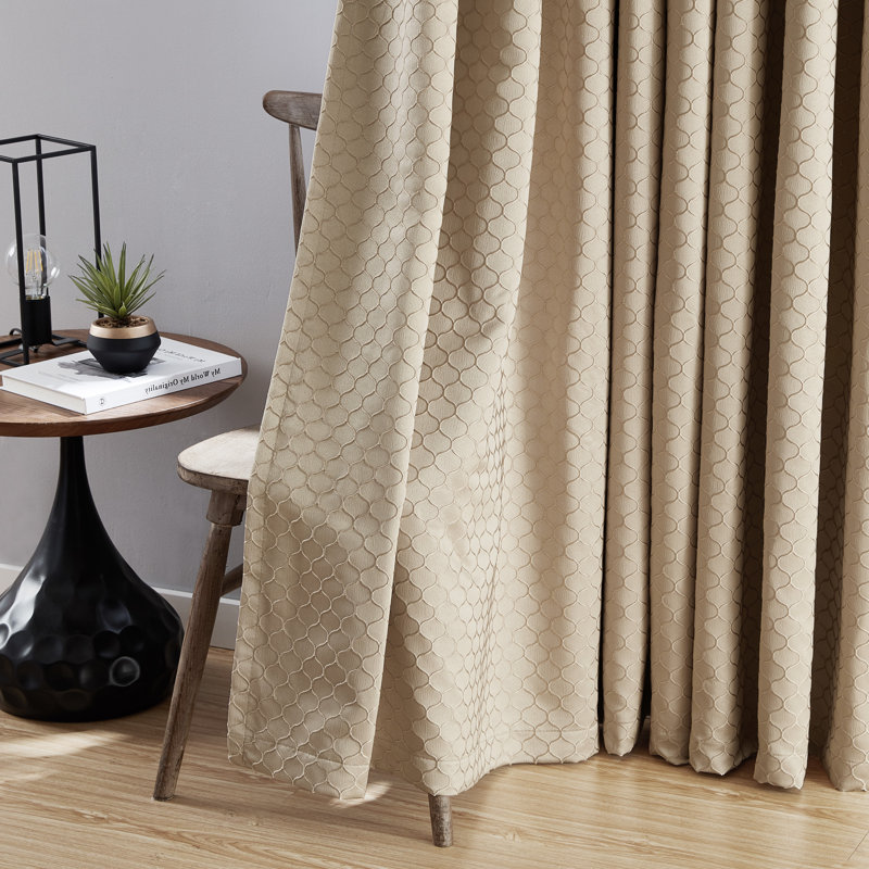 Alacam Blackout Curtain Pair, 50"W x 96"L, Taupe