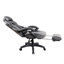 Fauteuil de direction entièrement inclinable avec repose-pieds Gaming