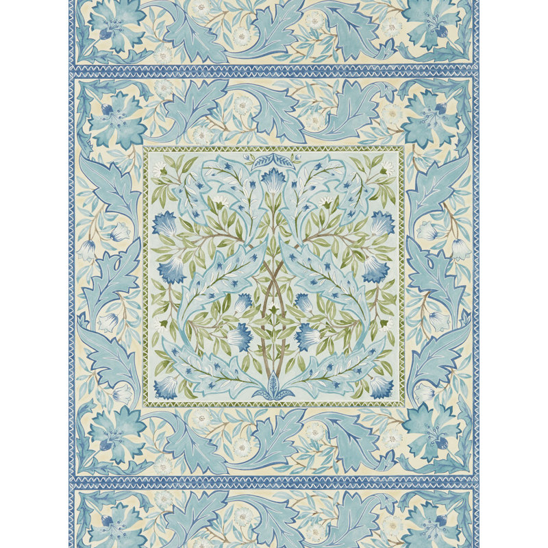 Wilhelmina Indigo Wallpaper