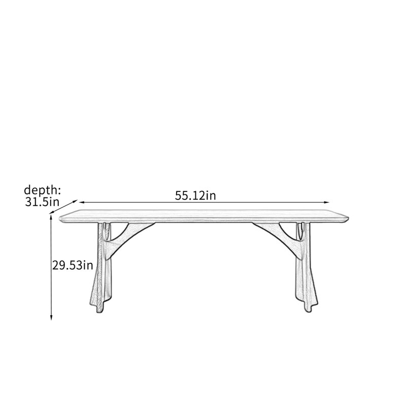 Spitler, 29.53"H x 55.12"L x 31.5"W