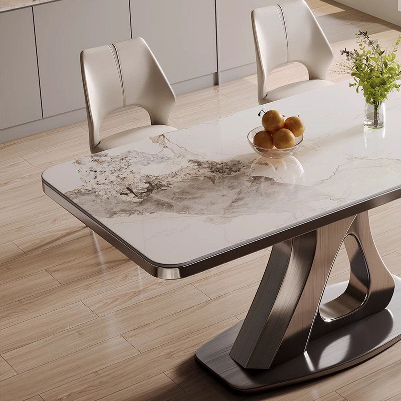 Ensembles de table à manger de style moderne et luxueux, H 29,53 po x L 62,99 po x l 33,46 po