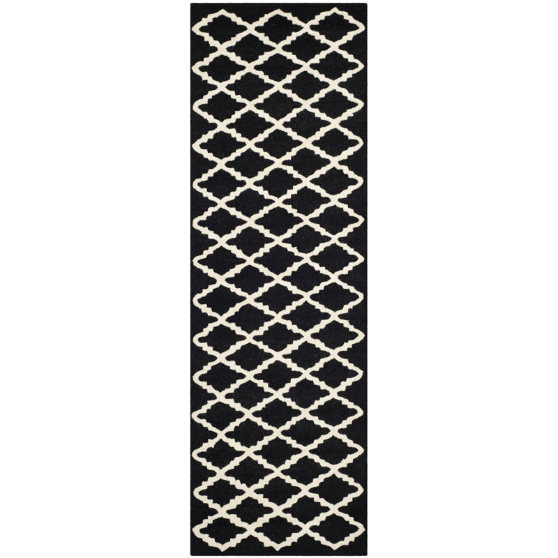 Cannen Hand Tufted Wool Geometric Rug, Runner 2'6" x 8'
