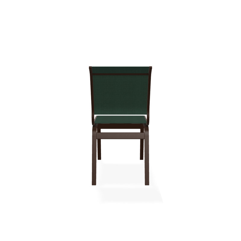 Chaise d'appoint de salle à manger Hiraku, Vert forêt 22D Sunbrella® vert, Kona texturé