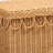 Chandler Accent Bench with Scallop Border in Light Honey Rattan, 17.51" H X 47.43" W X 15.92" D