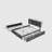 Modern Minimalist Upholstered Platform Bed With Two Drawers And A Hidden Pull-Out Bed-1230155613
