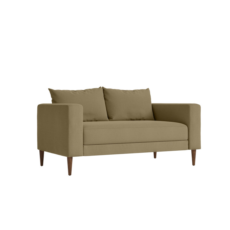 Essential Loveseat, Farro Upcycled Poly, Dark Brown
