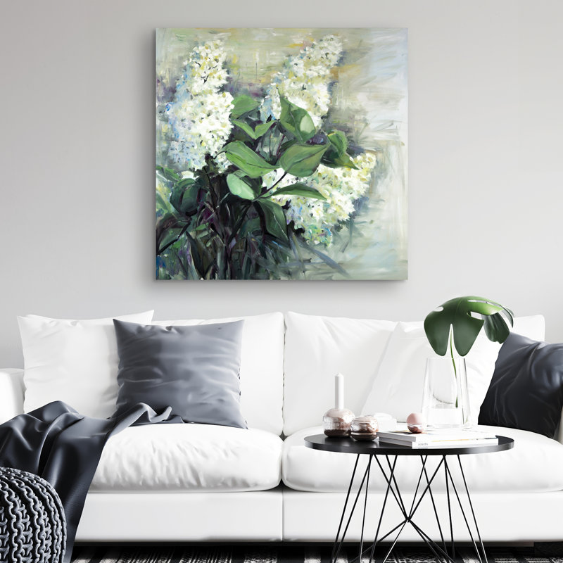 lilacs - 32"x32" art on canvas
