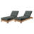 2 Pacific Teak Outdoor Chaise Loungers-92990486