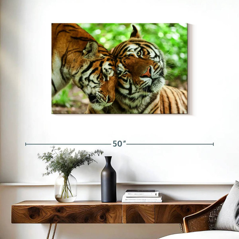 Brampt Loving Tigers, 24" H x 36" W