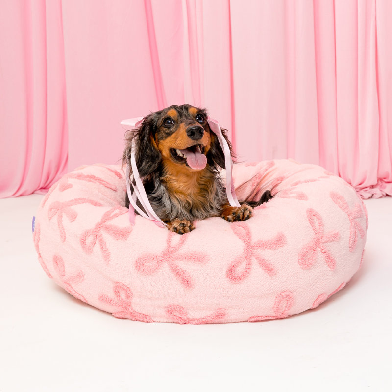 Lit pour chien Lesure Donut Lesure, M (H 8 po x l 30 po x P 30 po), Taffy Rosewater