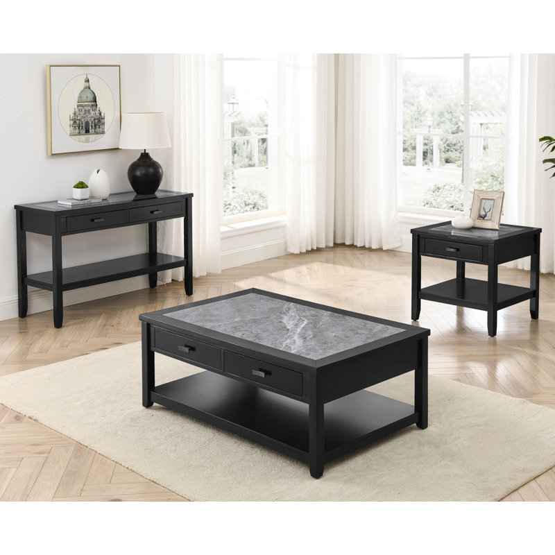 Hartste Stone Top Coffee Table