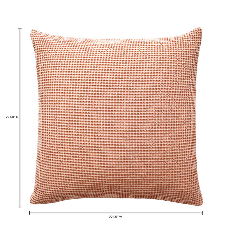 Desert Pink Cotton Transitional Throw Pillow