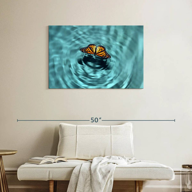 Butterfly Water, 24" H x 36" W
