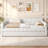 Upholstered Daybed With Usb And Trundle-2104042183