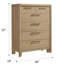 Tan 6-Drawer Chest