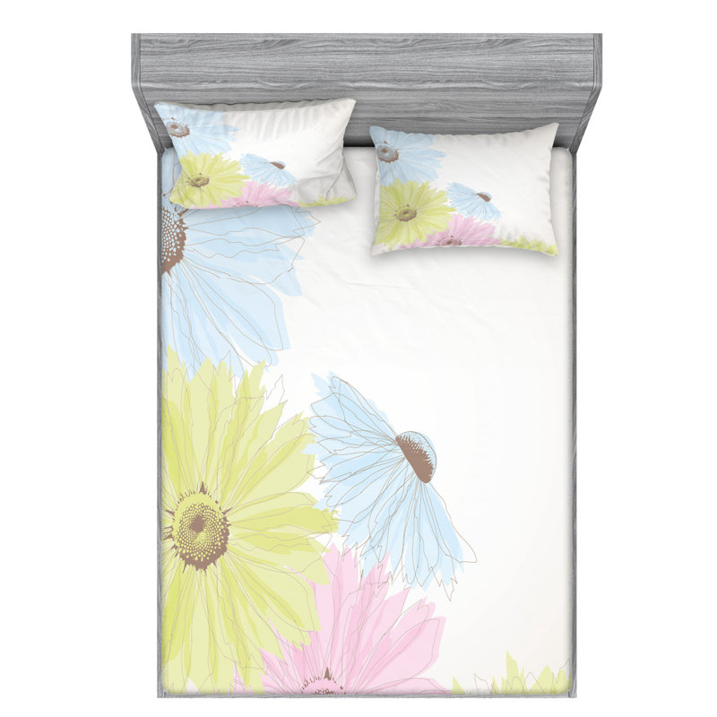 Microfiber Sheet Set, Full Sheet Set with Fitted Sheet