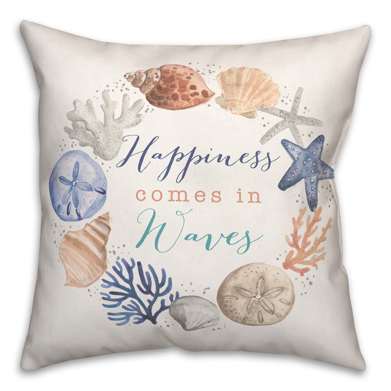 Reversible Throw Pillow, 18" x 18"