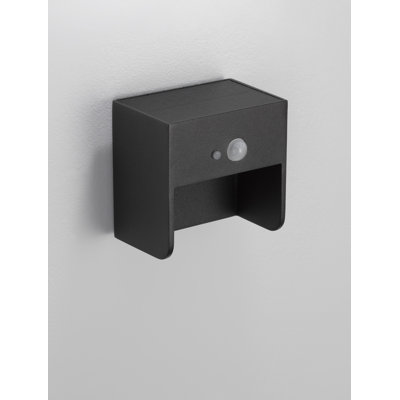 Black Integrated LED Outdoor Flush Mount