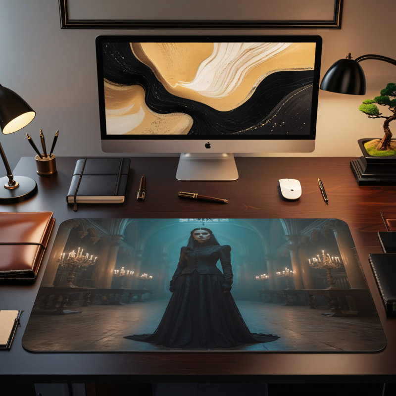 Polyester Desk Pad, 14.4x12.1