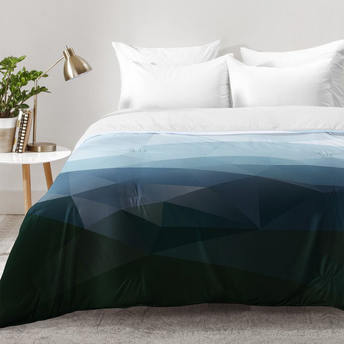 Three Of The Possessed Modern & Contemporary Polyester Geometric Shapes Comforter, Full/Queen Comforter + 2 Standard Shams