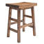 Tabouret de comptoir en bois d'acacia massif Durango de 26 po, naturel-621266854-543904401