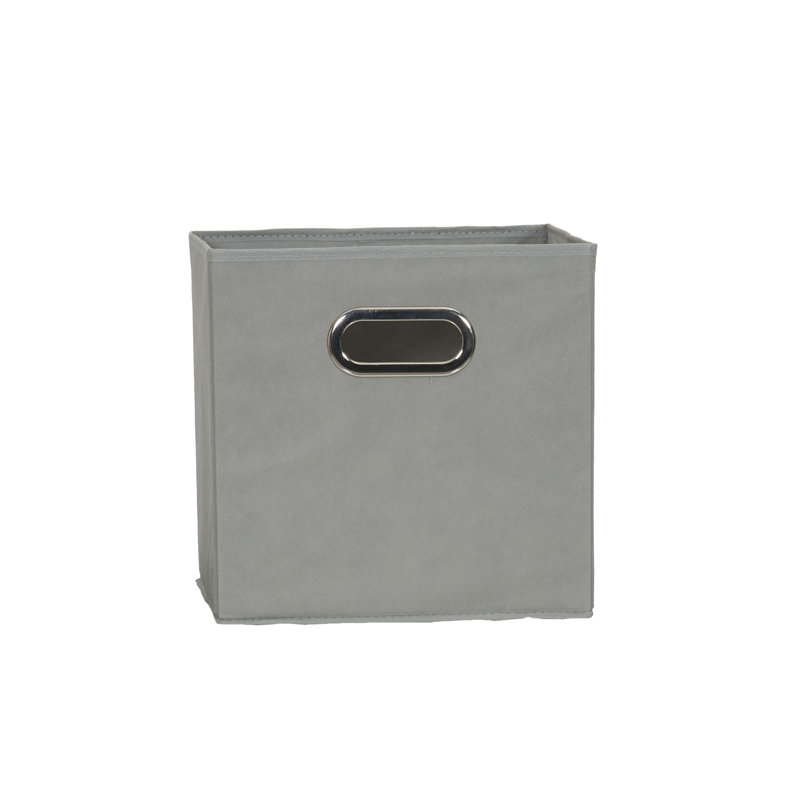Wayfair Basics® Open Fabric Storage Bin Set, Gray