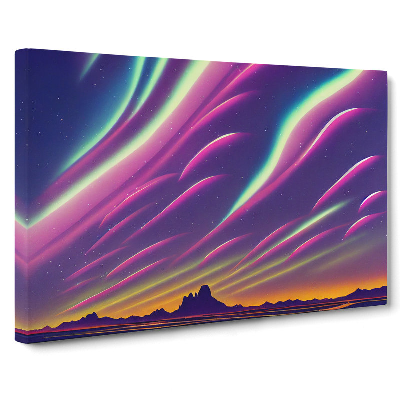 Radiant Aurora Borealis - Wrapped Canvas, 40cm H x 60cm W x 3cm D
