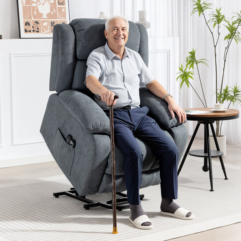 Analiesa Upholstered Massage Chair, Grey
